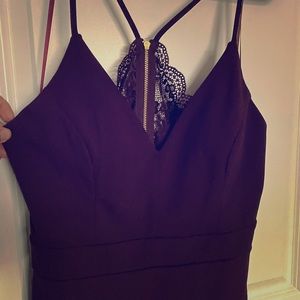 NWT lace back mini dress